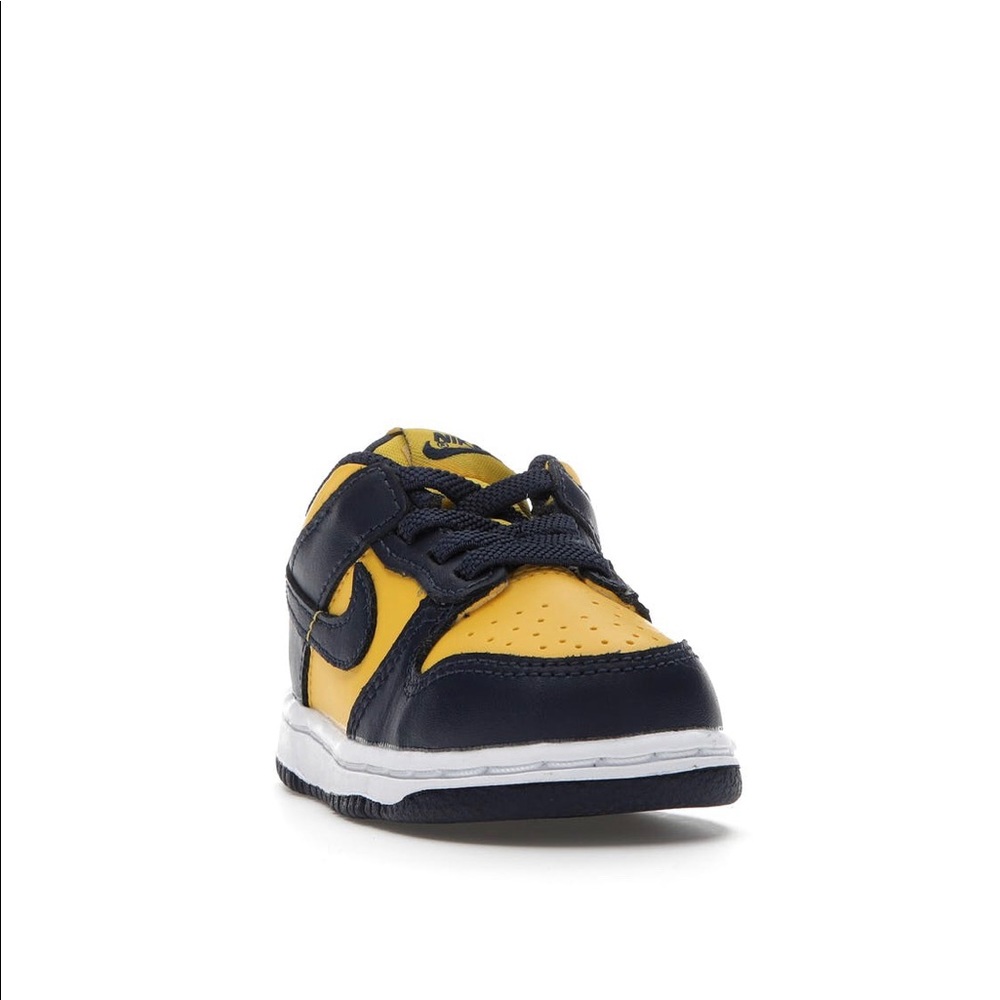 Nike Dunk Low Michigan (TD) Size 4C - Picture 2 of 9